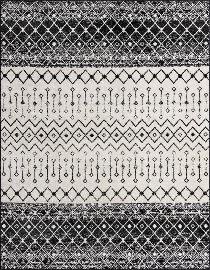 Detail image of 10' x 13' Moroccan Trellis Rug