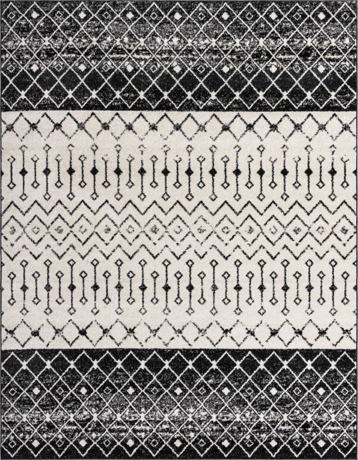 Detail image of 9' x 12' Moroccan Trellis Rug