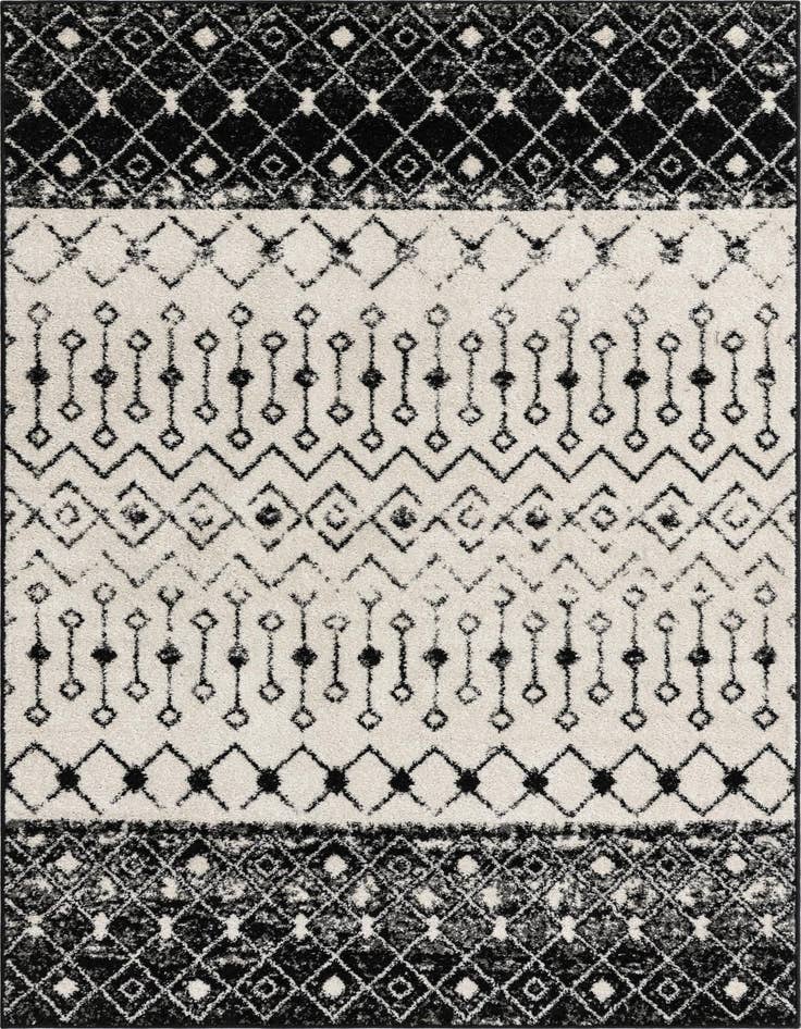 Detail image of 5' 3 x 8' Moroccan Trellis Rug