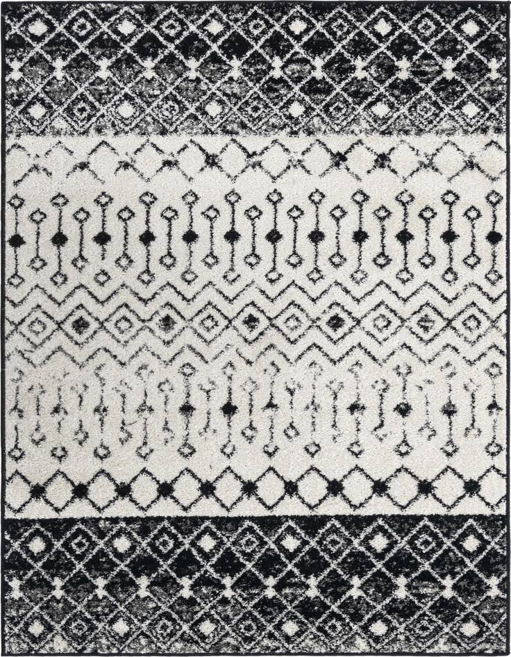 Detail image of 4' x 6' Moroccan Trellis Rug