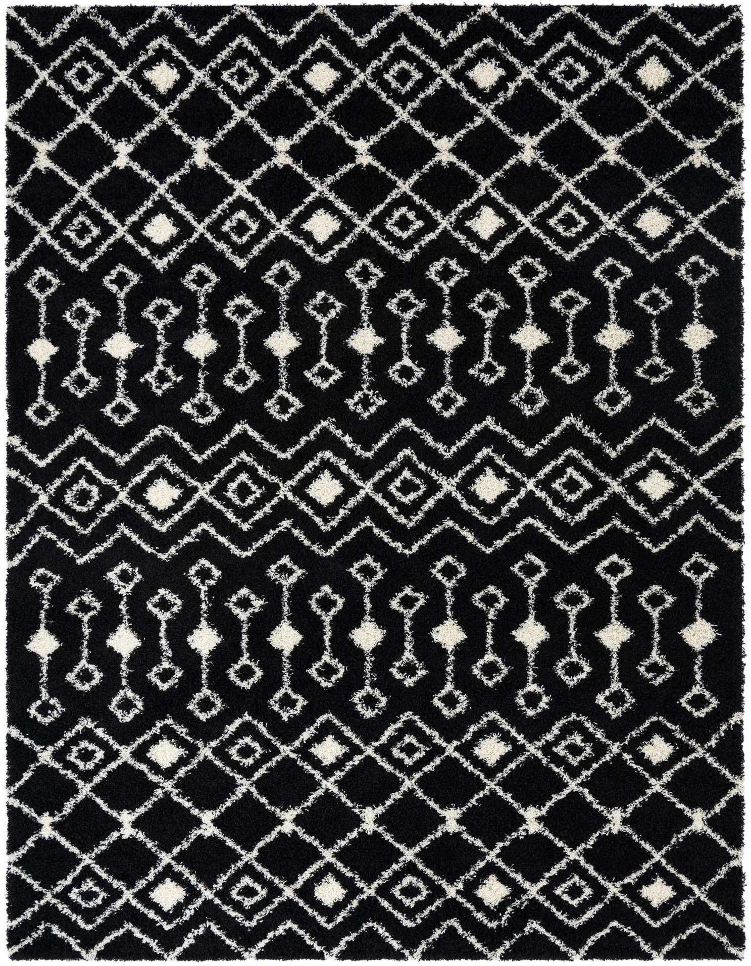 10' 8 x 14' Moroccan Trellis Shag Rug