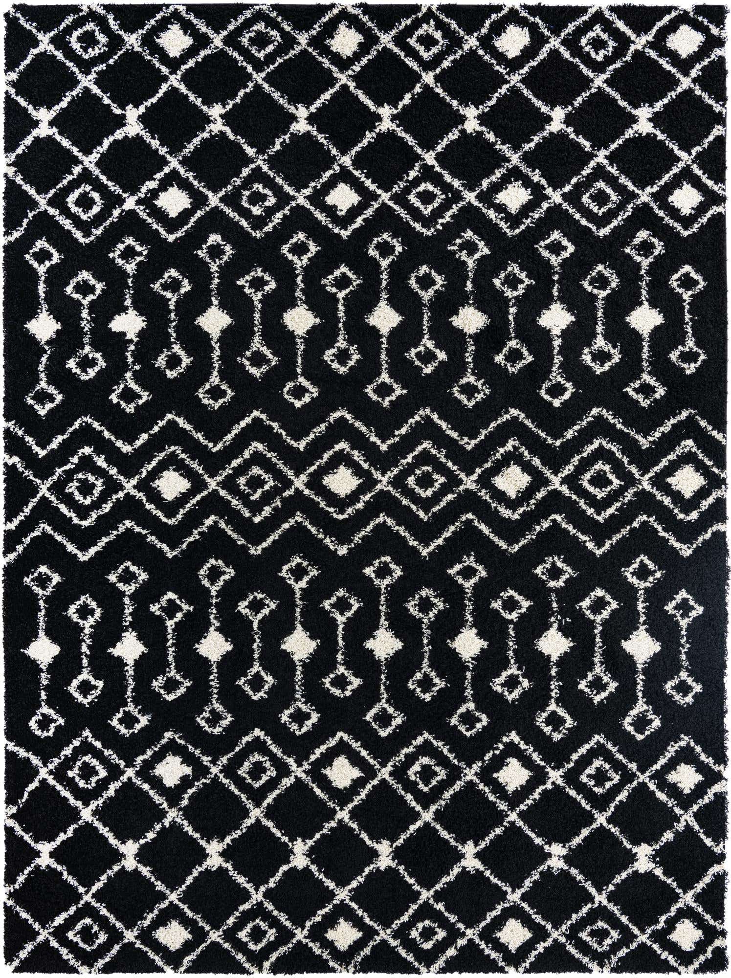 10' x 13' Moroccan Trellis Shag Rug
