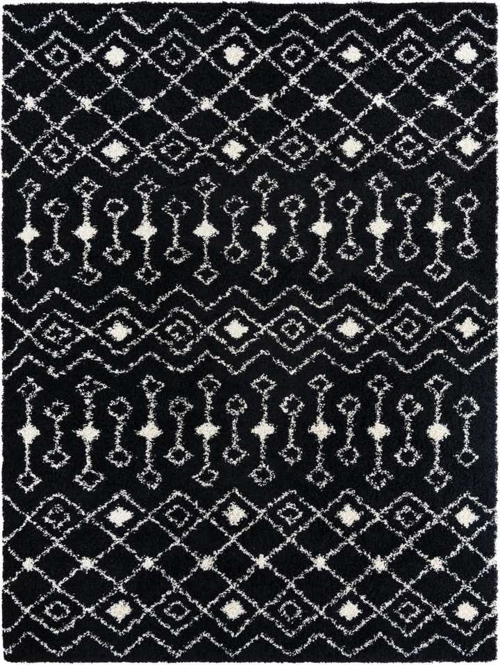 9' x 12' Moroccan Trellis Shag Rug