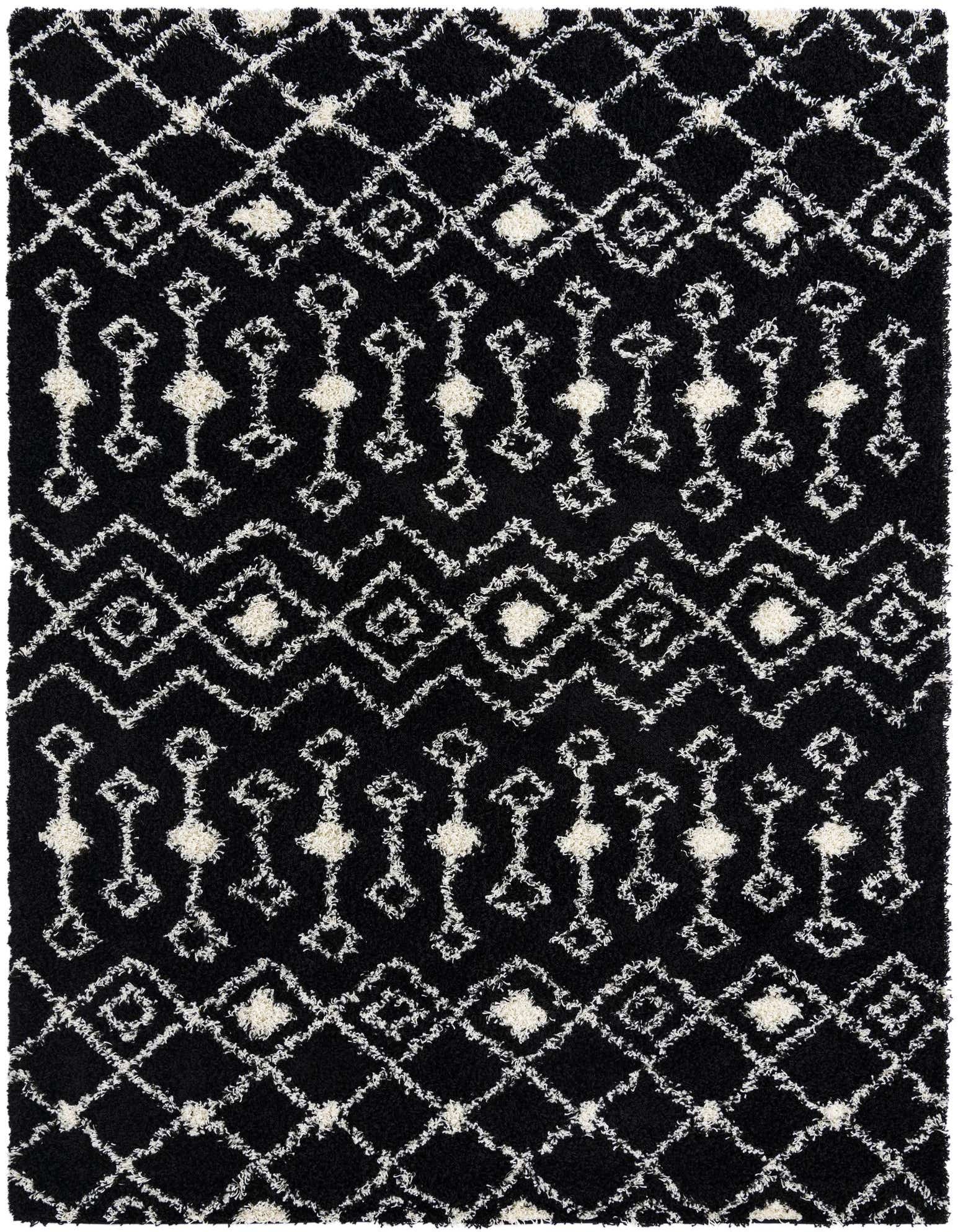 7' 10 x 10' Moroccan Trellis Shag Rug