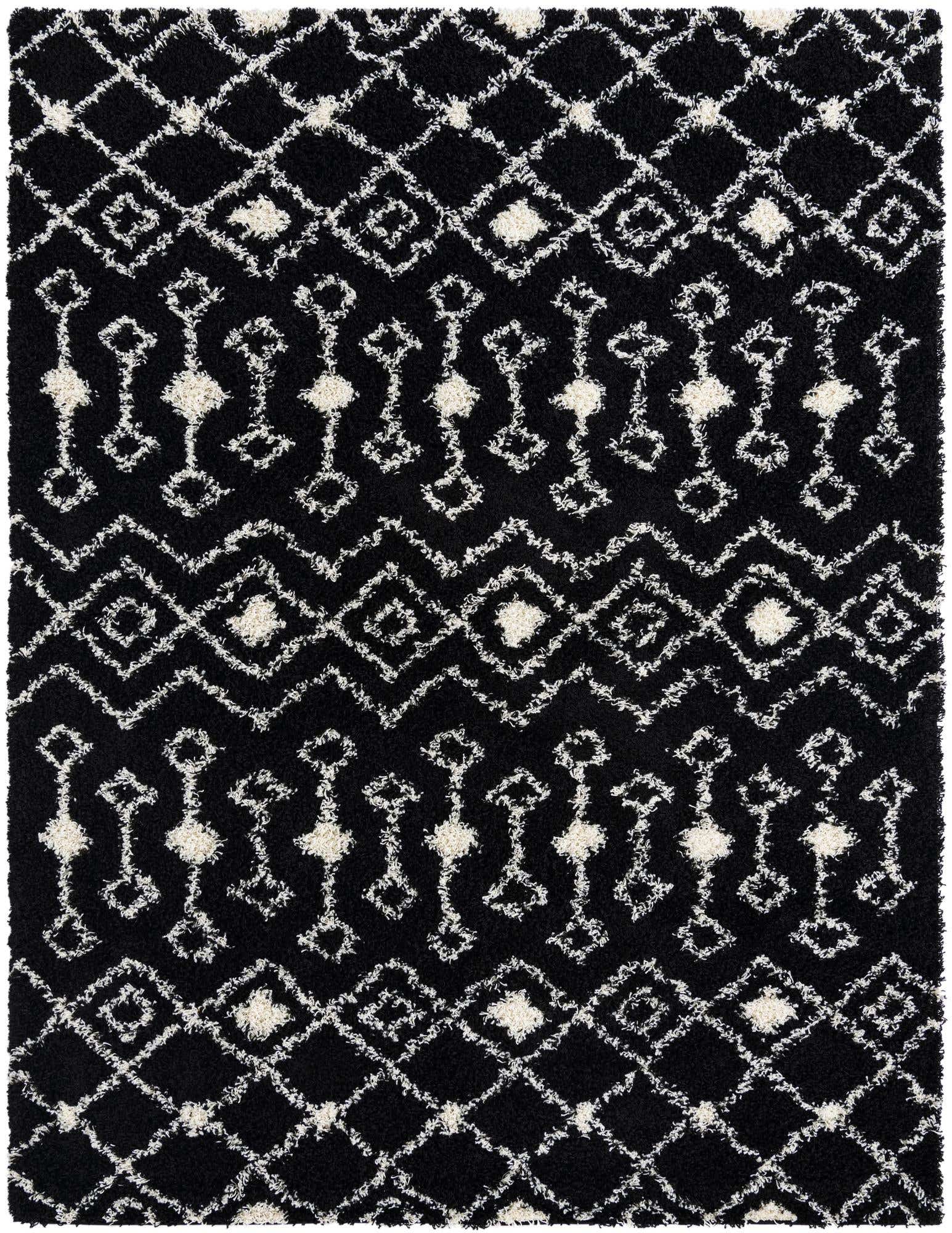 7' 10 x 10' Moroccan Trellis Shag Rug