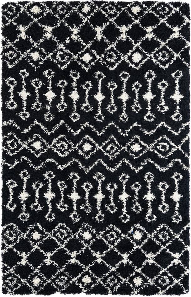 Detail image of 5' 3 x 8' Moroccan Trellis Shag Rug