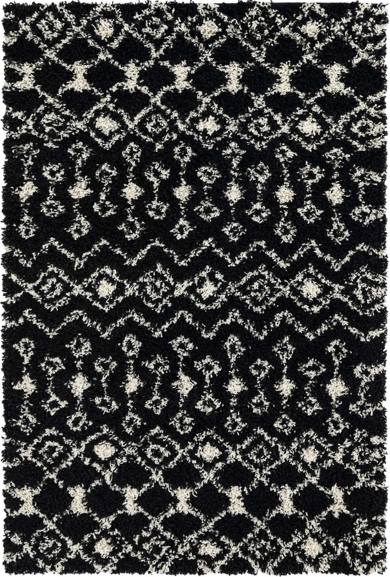 4' x 6' Moroccan Trellis Shag Rug