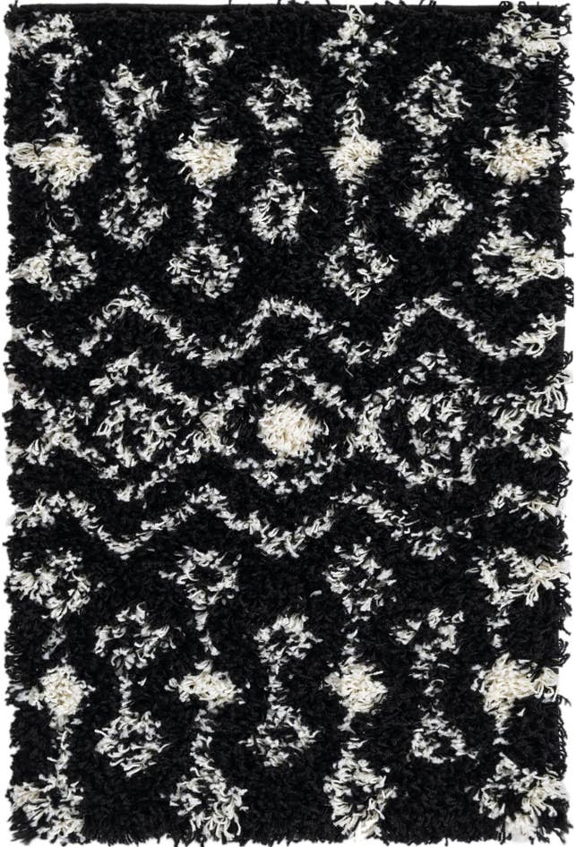 Detail image of 2' x 3' Moroccan Trellis Shag Rug