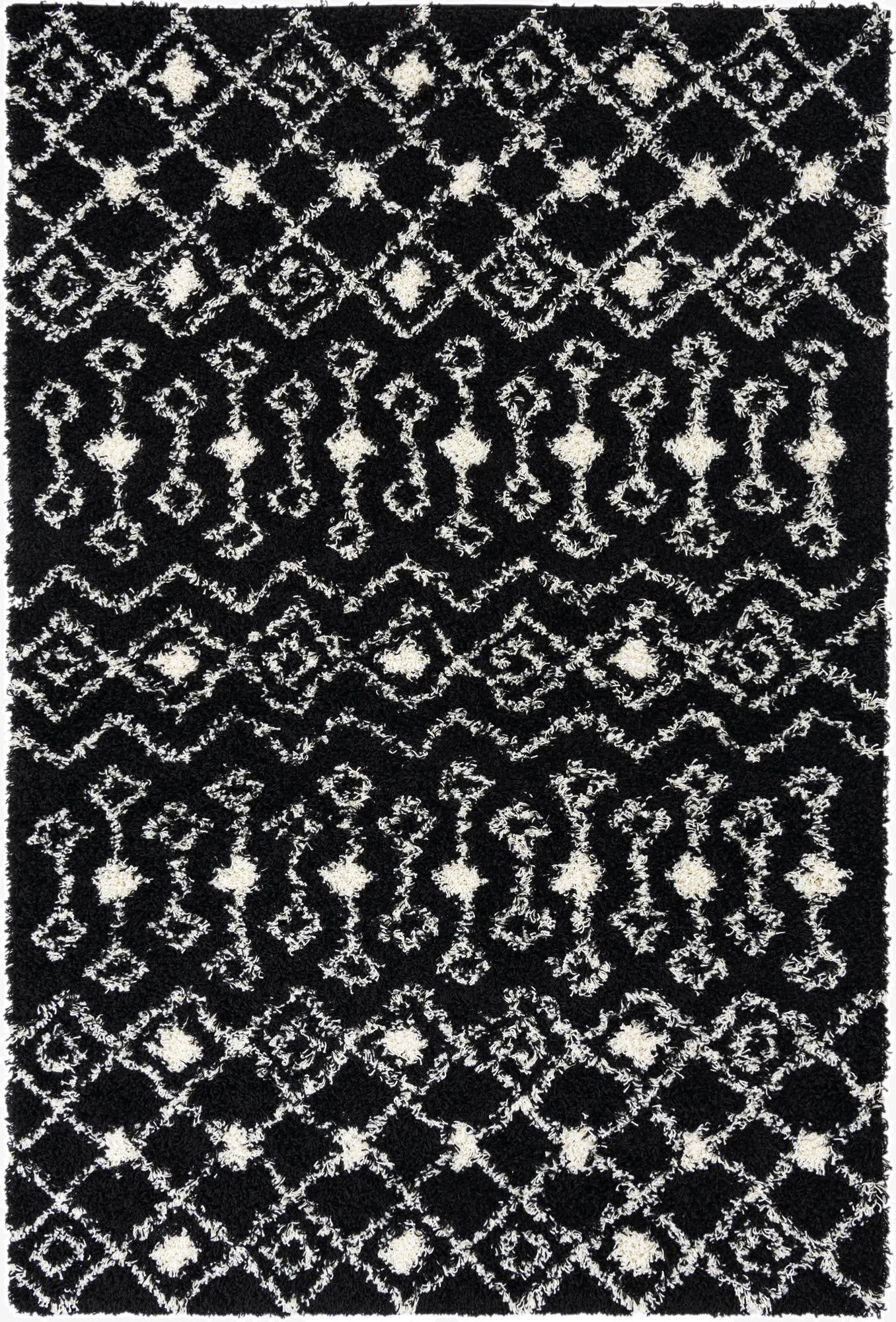 Primary image 6' x 9' Moroccan Trellis Shag Rug