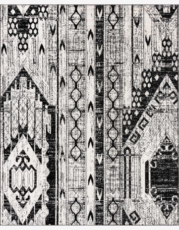 Black and White Oregon Rug