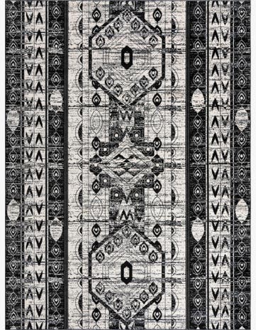 Black and White Oregon Rug