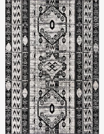 Black and White Oregon Rug