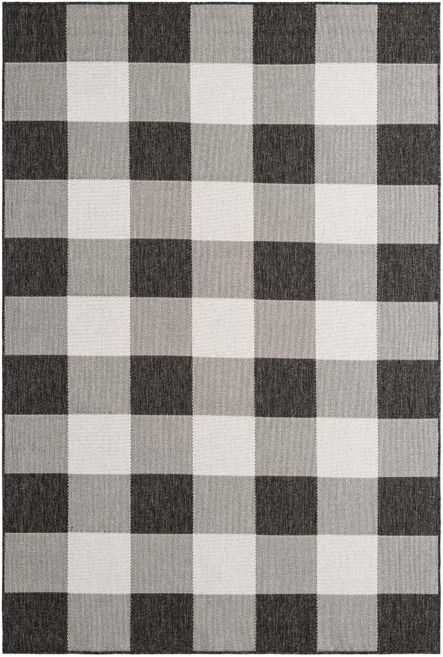 Detail image of 6' x 9' Easy-Clean Checkered Indoor / Outdoor Rug