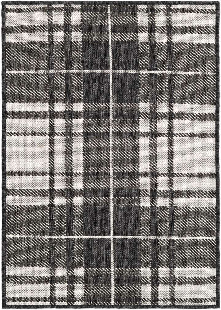 2' x 3' Easy-Clean Checkered Indoor / Outdoor Rug