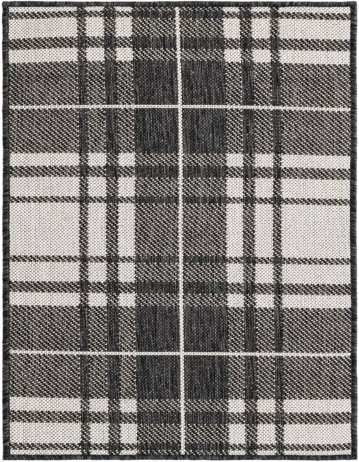 Detail image of 2' x 3' Easy-Clean Checkered Indoor / Outdoor Rug