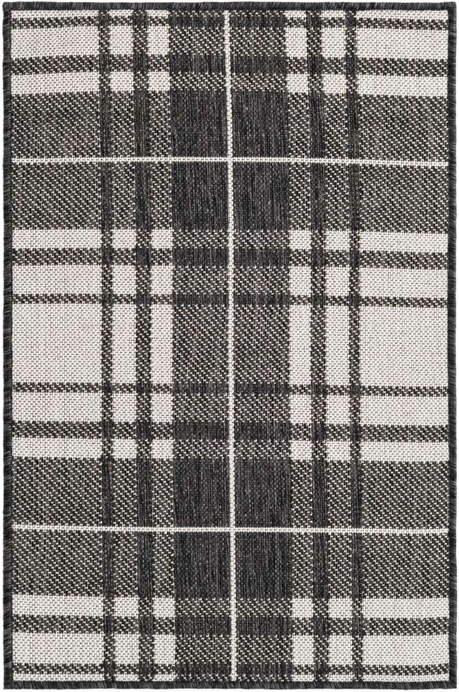 2' x 3' Easy-Clean Checkered Indoor / Outdoor Rug