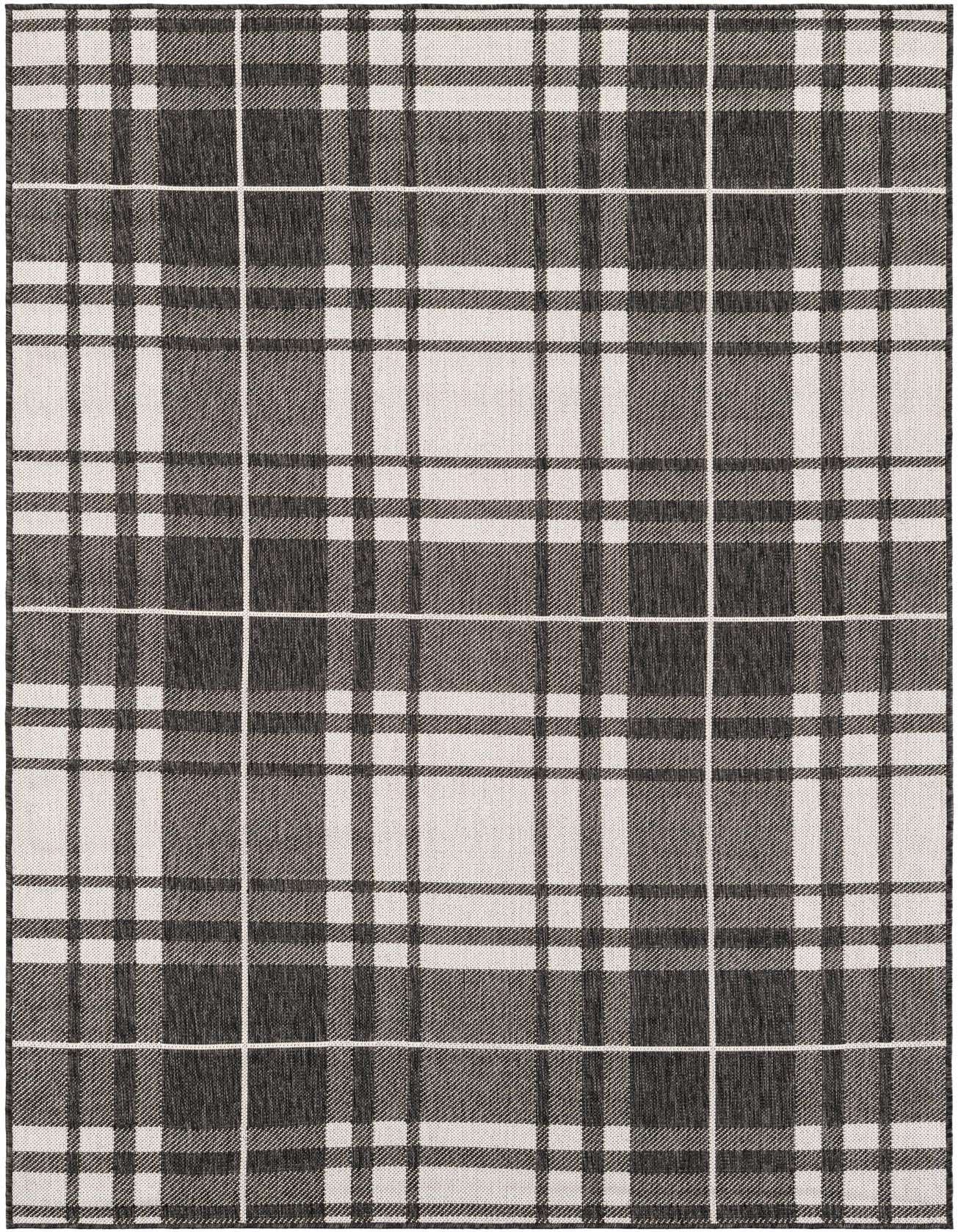 5' 3 x 8' Easy-Clean Checkered Indoor / Outdoor Rug