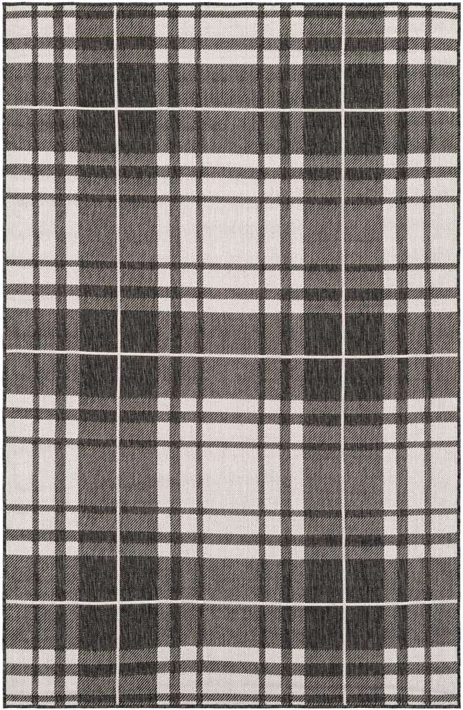 5' 3 x 8' Easy-Clean Checkered Indoor / Outdoor Rug