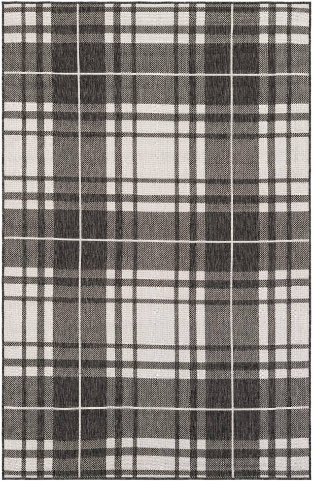 Detail image of 5' 3 x 8' Easy-Clean Checkered Indoor / Outdoor Rug