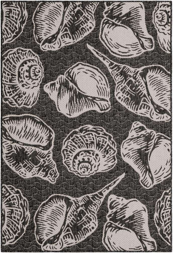 4' x 6' Easy-Clean Coastal Indoor / Outdoor Rug
