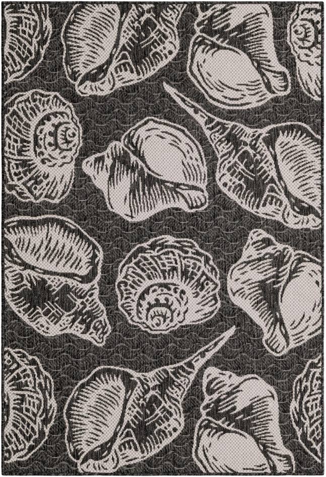 Detail image of 4' x 6' Easy-Clean Coastal Indoor / Outdoor Rug