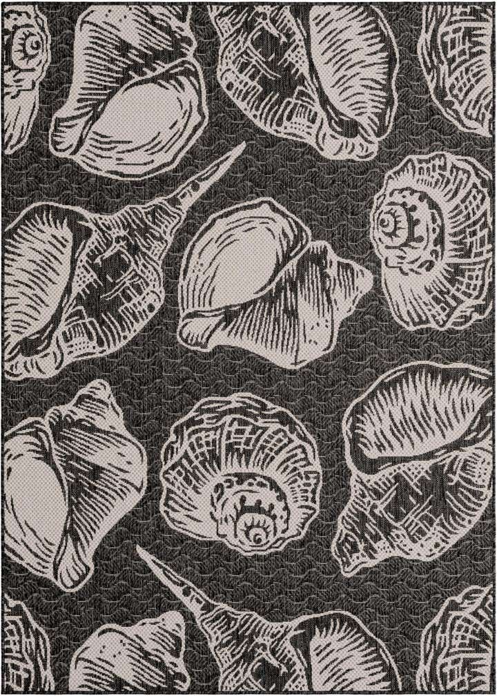 5' 3 x 7' Easy-Clean Coastal Indoor / Outdoor Rug