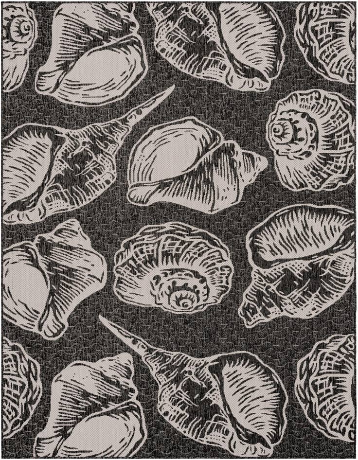 Detail image of 6' x 9' Easy-Clean Coastal Indoor / Outdoor Rug