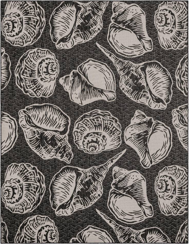 Detail image of 7' 10 x 10' Easy-Clean Coastal Indoor / Outdoor Rug