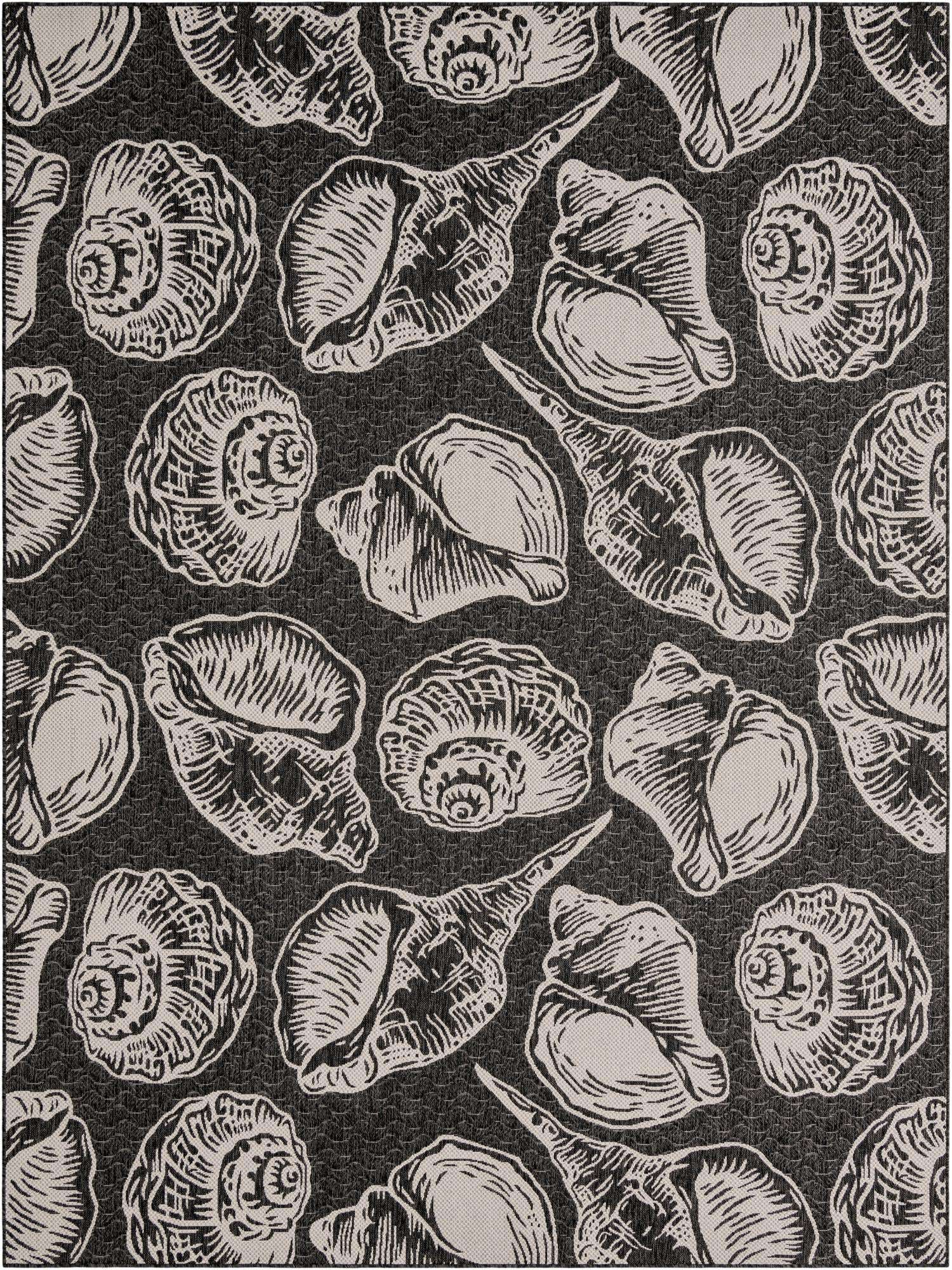 9' x 12' Easy-Clean Coastal Indoor / Outdoor Rug