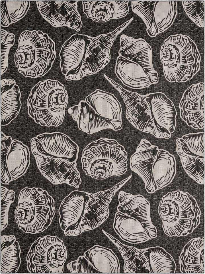 9' x 12' Easy-Clean Coastal Indoor / Outdoor Rug