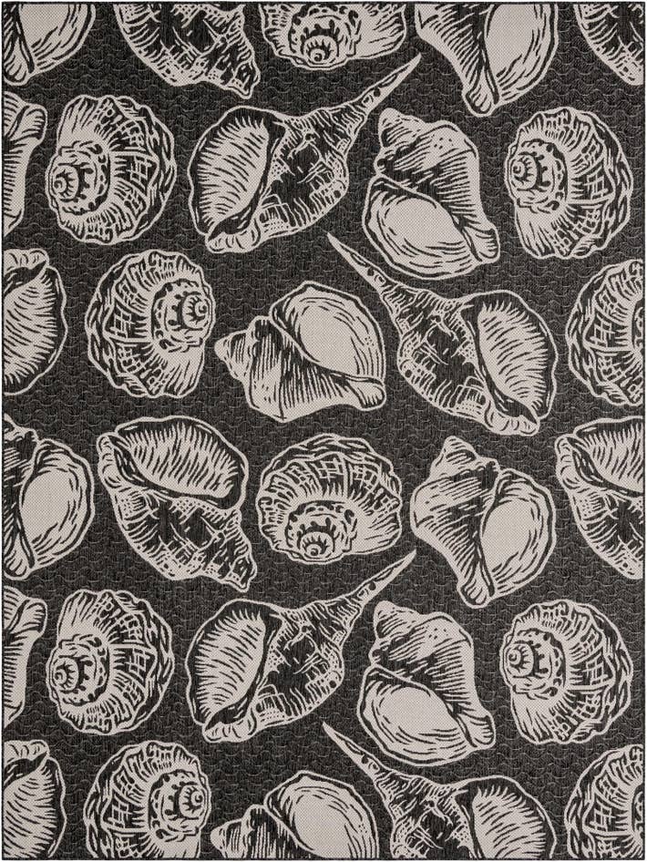 Detail image of 9' x 12' Easy-Clean Coastal Indoor / Outdoor Rug