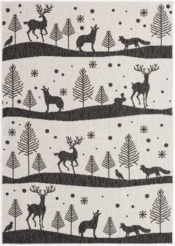 4' x 6' Easy-Clean Holiday Indoor / Outdoor Rug