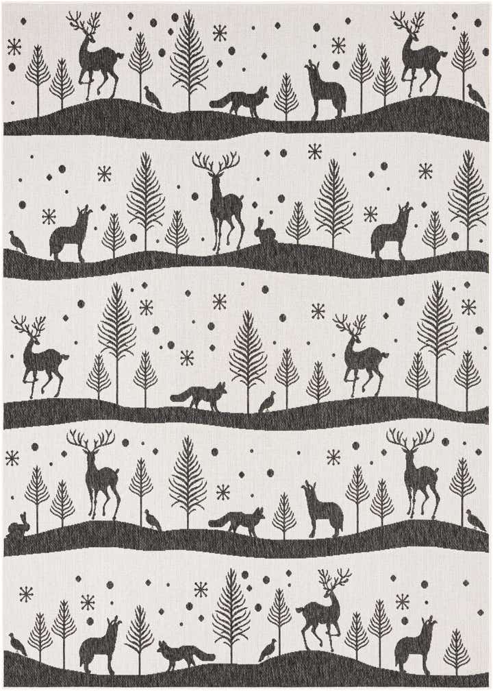 7' 10 x 10' Easy-Clean Holiday Indoor / Outdoor Rug