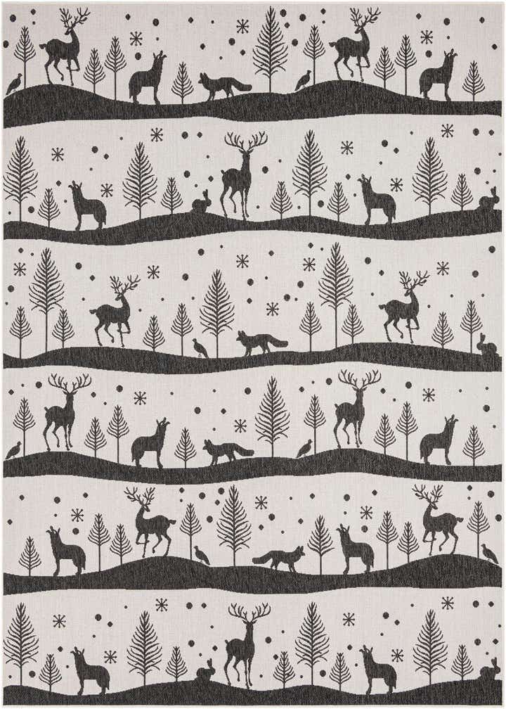 9' x 12' Easy-Clean Holiday Indoor / Outdoor Rug