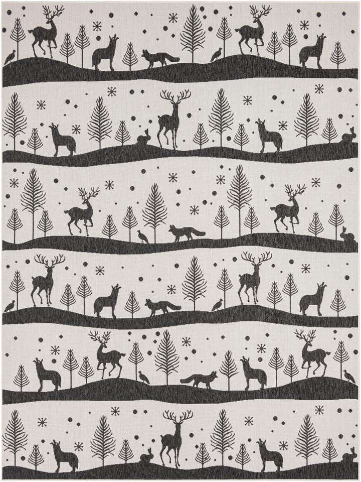9' x 12' Easy-Clean Holiday Indoor / Outdoor Rug