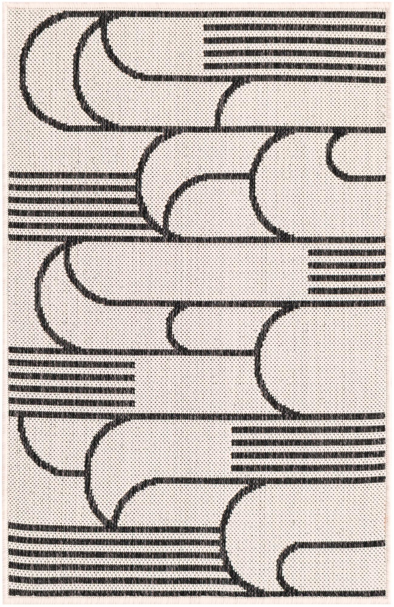 2' x 3' Easy-Clean Modern Indoor / Outdoor Rug