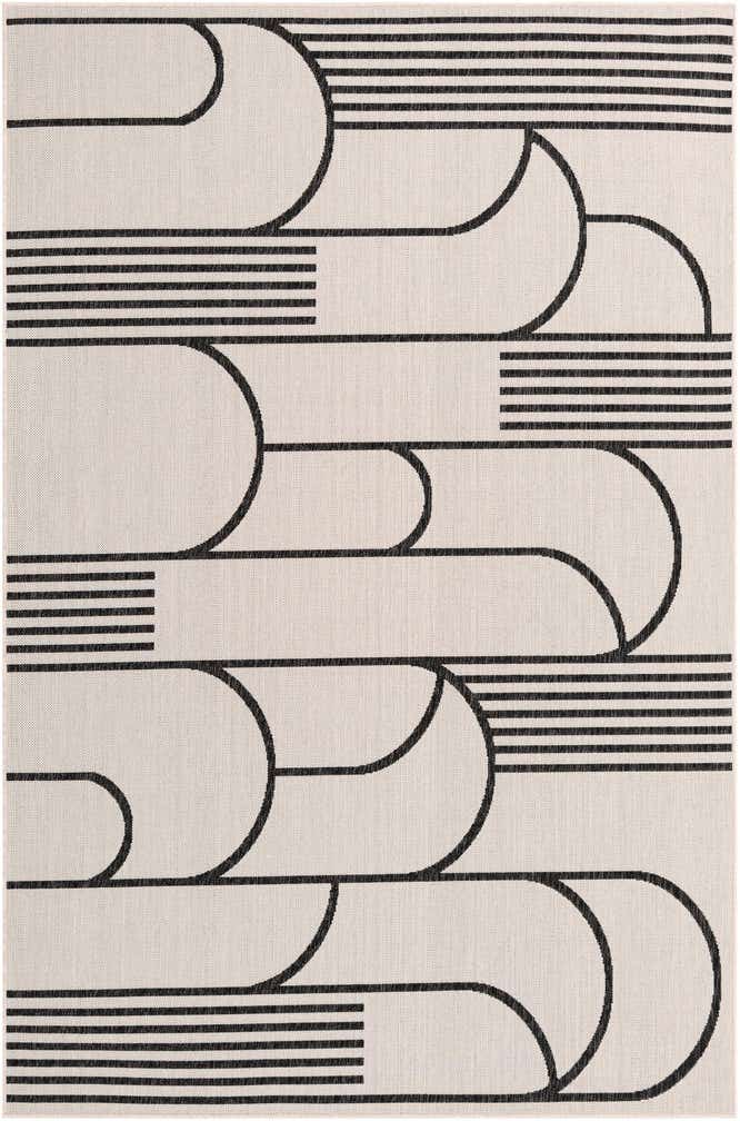 6' x 9' Easy-Clean Modern Indoor / Outdoor Rug