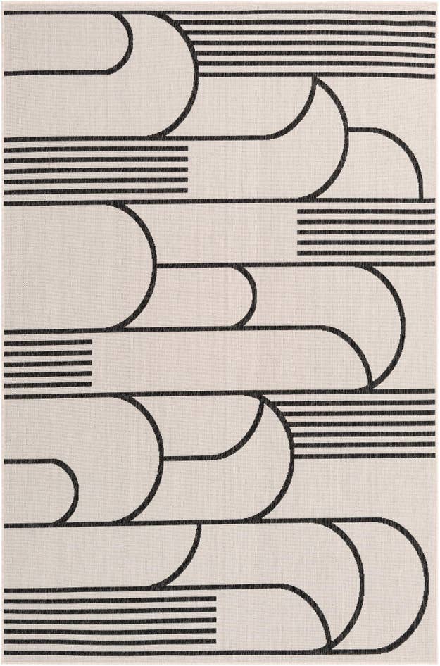 Detail image of 6' x 9' Easy-Clean Modern Indoor / Outdoor Rug