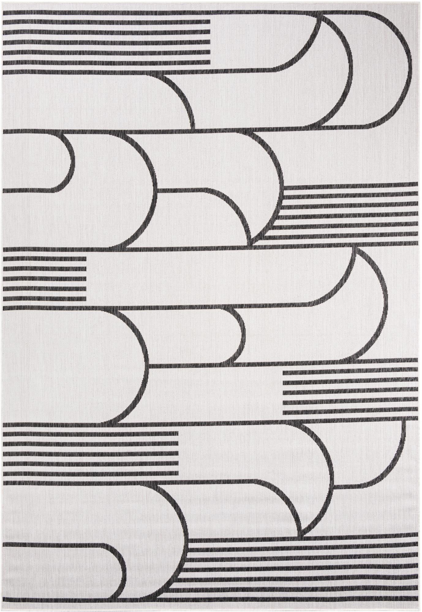 7' x 10' Easy-Clean Modern Indoor / Outdoor Rug