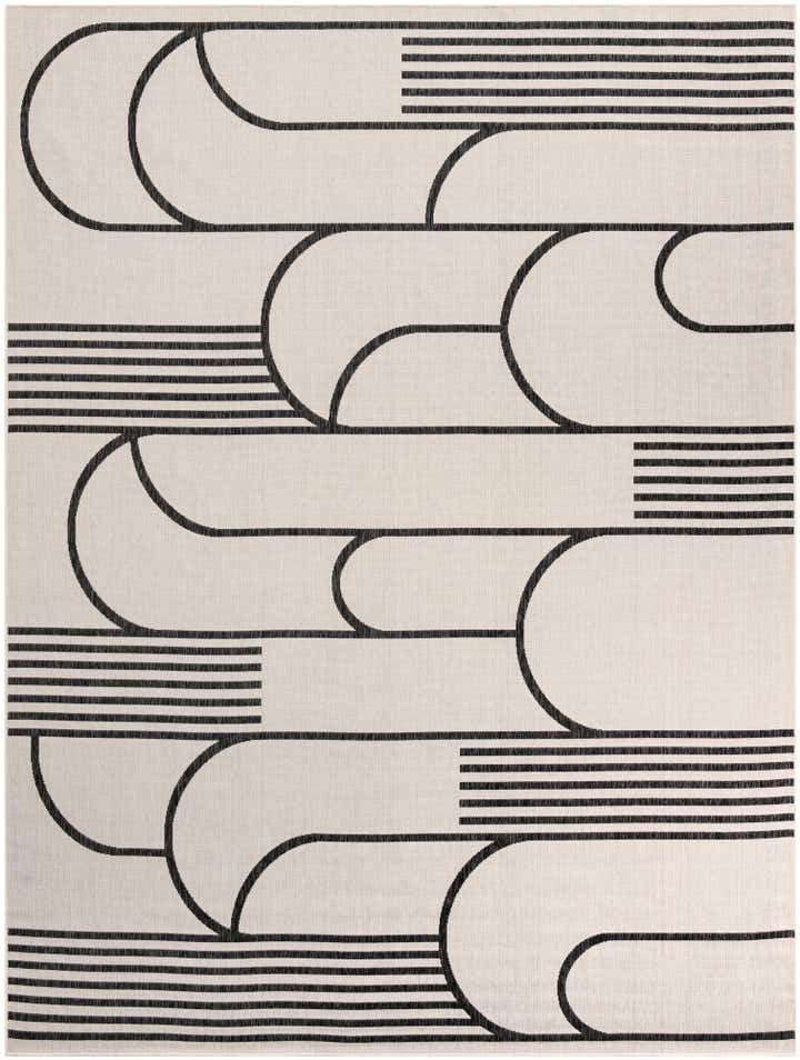 9' x 12' Easy-Clean Modern Indoor / Outdoor Rug