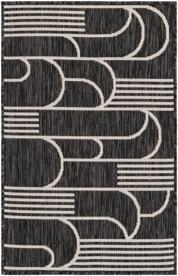 Detail image of 2' x 3' Easy-Clean Modern Indoor / Outdoor Rug
