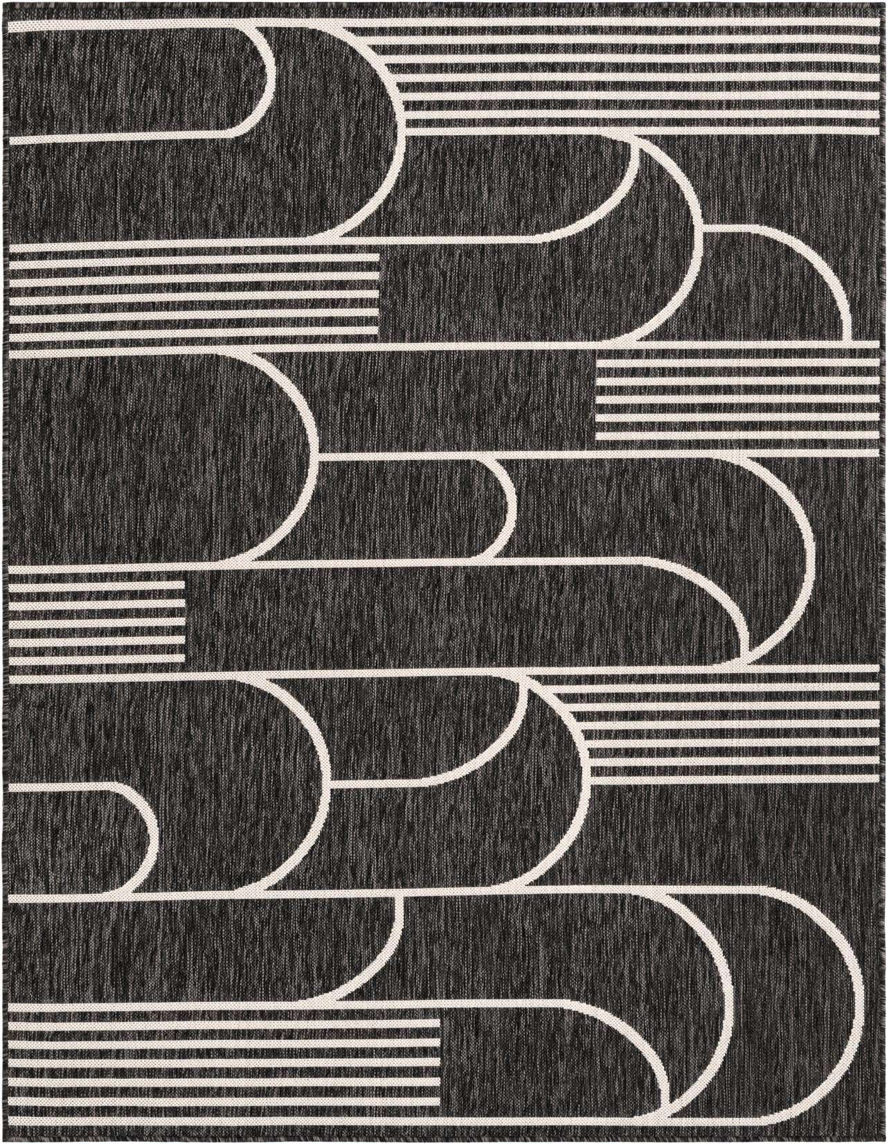 5' 3 x 8' Easy-Clean Modern Indoor / Outdoor Rug