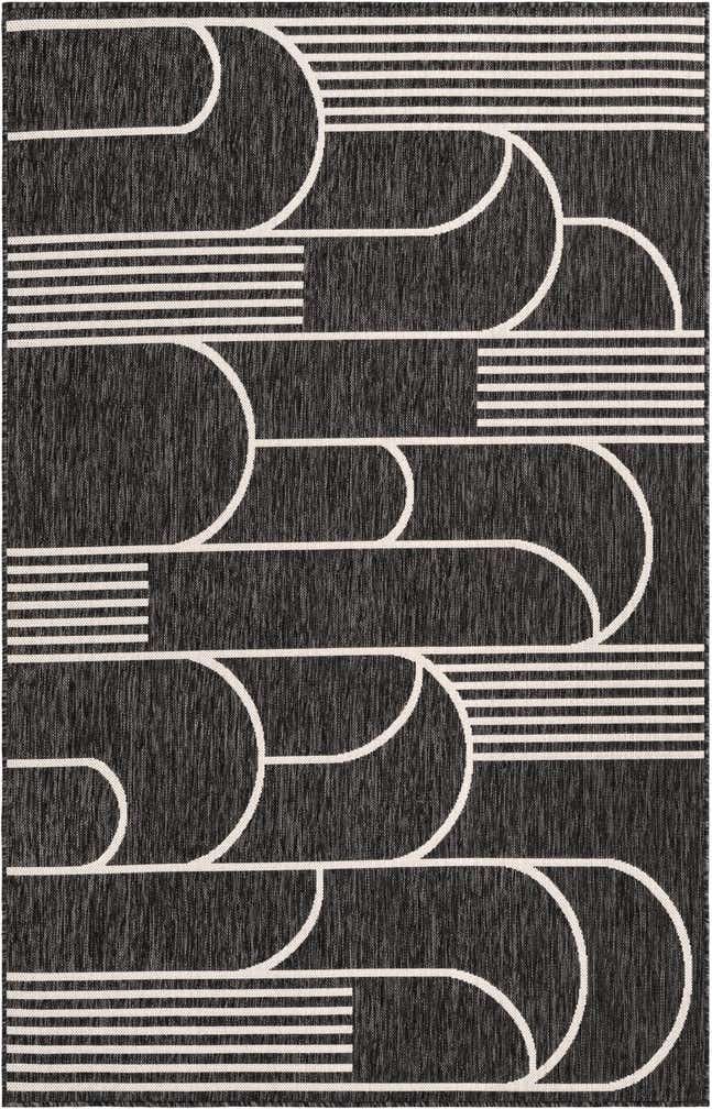 5' 3 x 8' Easy-Clean Modern Indoor / Outdoor Rug