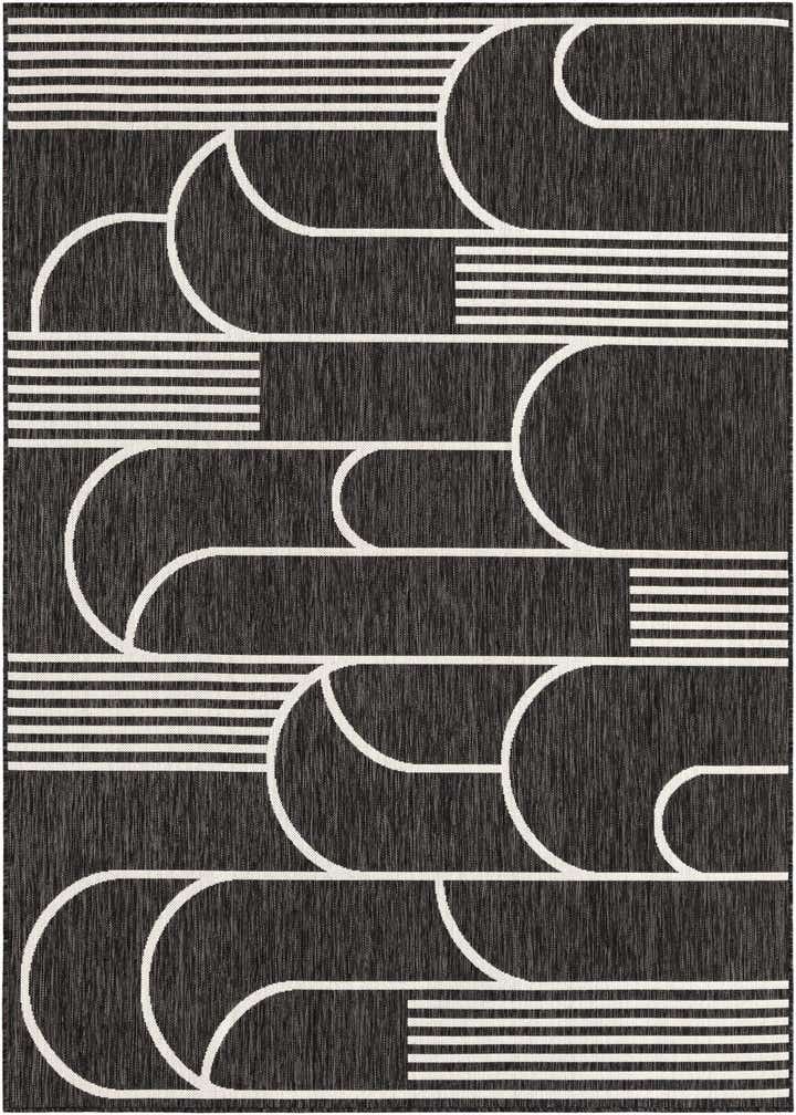 6' x 9' Easy-Clean Modern Indoor / Outdoor Rug