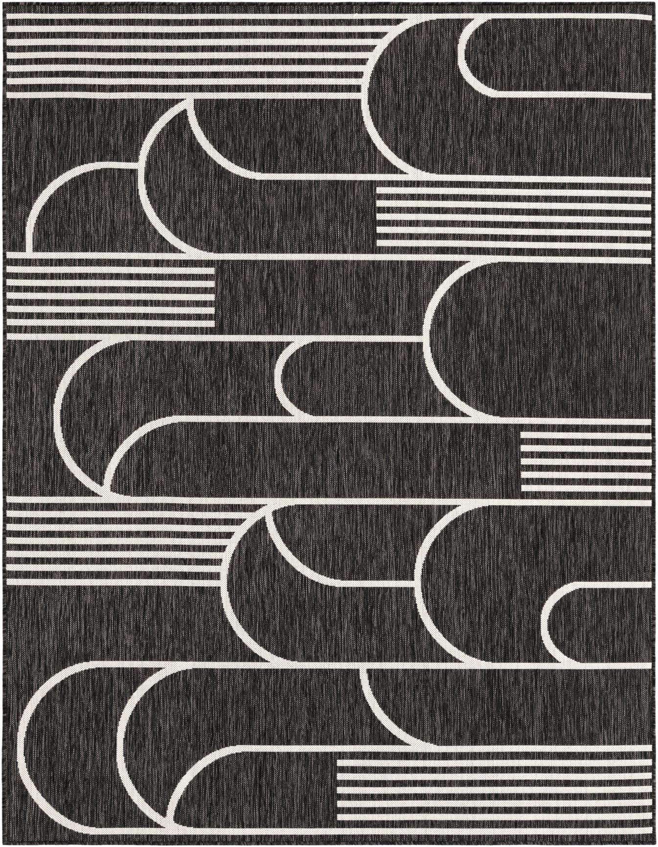 6' x 9' Easy-Clean Modern Indoor / Outdoor Rug