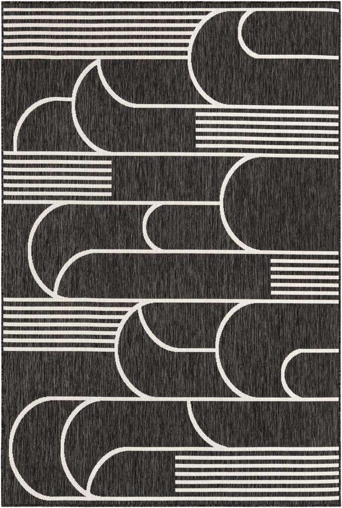 6' x 9' Easy-Clean Modern Indoor / Outdoor Rug