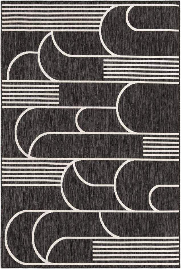 Detail image of 6' x 9' Easy-Clean Modern Indoor / Outdoor Rug