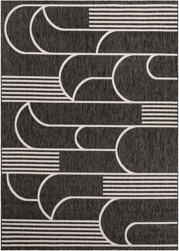 7' x 10' Easy-Clean Modern Indoor / Outdoor Rug