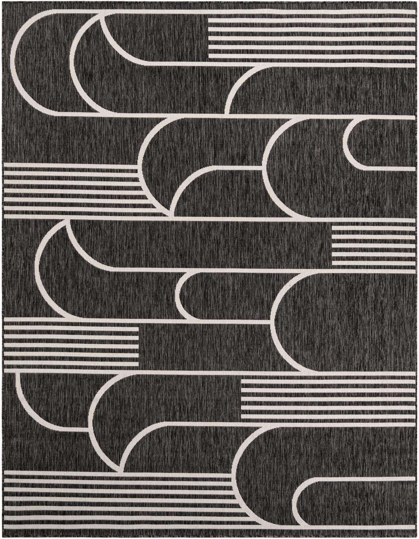 7' x 10' Easy-Clean Modern Indoor / Outdoor Rug