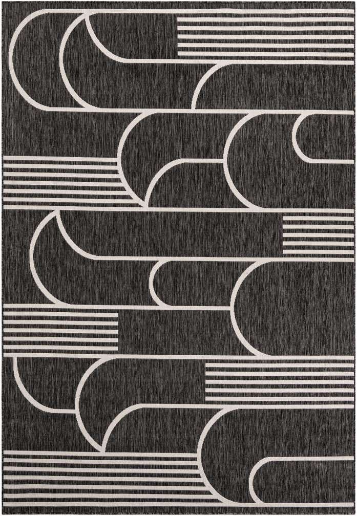 7' x 10' Easy-Clean Modern Indoor / Outdoor Rug